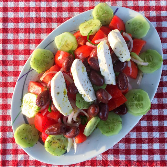 Greek organic salad