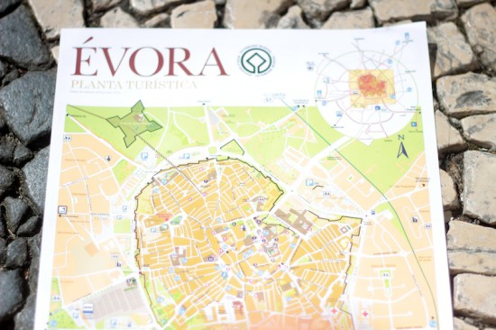 map evora alentejo