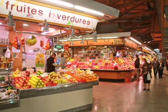 Food markets Barcelona mercat mercats mercado fruits vegetables