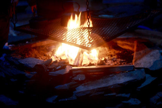 Alaskan Husky Tours Røros open fire place Trøndelag Norway safari adventure