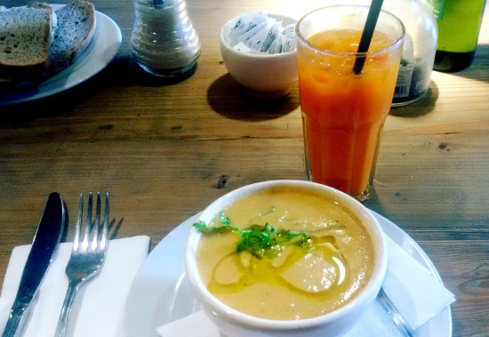 LPQ gazpacho Buenos Aires tips Le Pain Quotidien organic veggie food