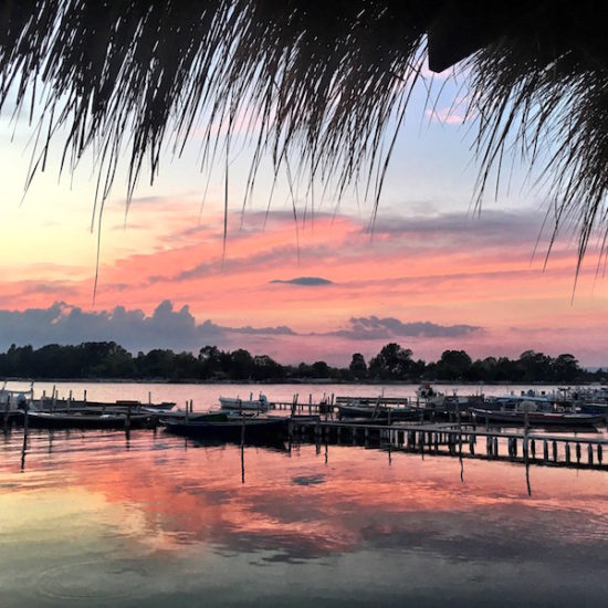 Messolonghi lagoon messolonghi marina sunset