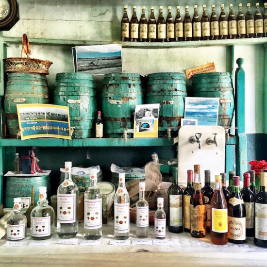 Ouzo shop in Messolonghi