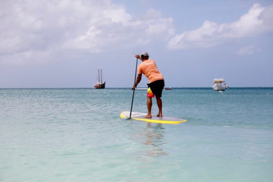 SUP Aruba Stand Up Paddling lesson